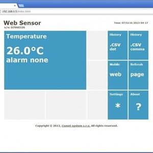 Web Sensor with PoE - temperature