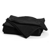 Handduk svart 34x82 cm Bleksäk