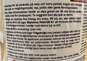 TräGolvOlja 1L Naturell BLANCHON
