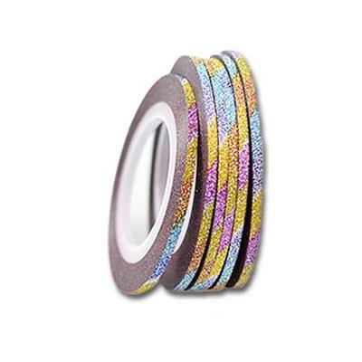 KN- Glitter Stripe Rainbow