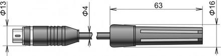 DigiS/M relative humidity & temperature probe cable 5m MiniDin