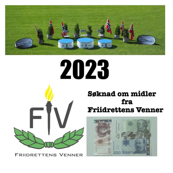 Søknad om midler fra Friidrettens Venner for 2023