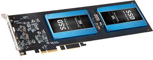 Sonnet PCI-e kort for 2 SSD