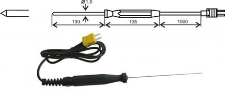 CZ550 thermocouple K needle probe -65 to +550°C