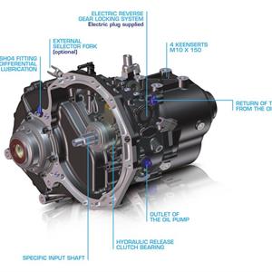 ST82-14 gearbox with mechanical shifting without oil pump