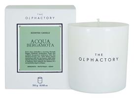 Scented Candle White Ceramic Acqua Bergamota 310g