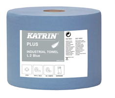 KATRIN PLUS INDUSTRIAL TOWEL L 2 BLUE 447226, 2 rullaa