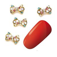KN- JEWELRY bow stones GOLD