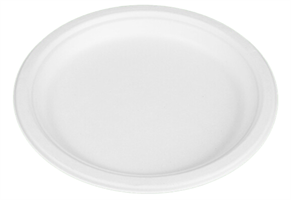 BAGASSE PLATE ROUND 225 X 20 MM 50 PCS/ BAG