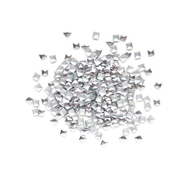 KN- STUDS Square Silver 4mm