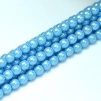 4 mm Runda Pearl Shell Nile Blue