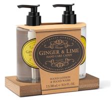 Caddy Set Hand Wash & Hand Cream Ginger & Lime 2x300ml