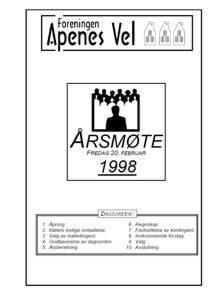 Program for Årsmøte 1998