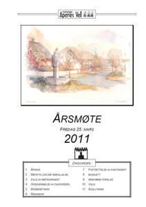 Program for Årsmøte 2011