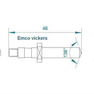 Vickers diamant hållare: Emco