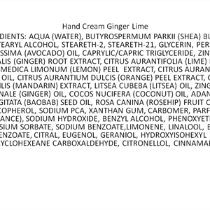 Hand Cream Ginger Lime 75ml