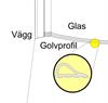 Golvprofil aluminium C120-80