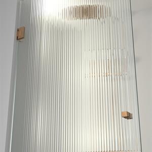 RoyalBath Ramlös Skärmdörr (Vänster), 90cm Linjeglas,CB