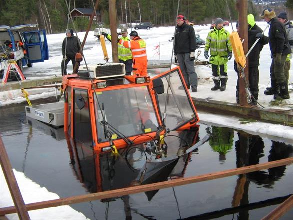 Bärgning av traktor