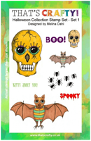 A5 Clear stamp set Halloween Collection set 1