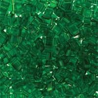Half Tila beads Färg: Trans Green