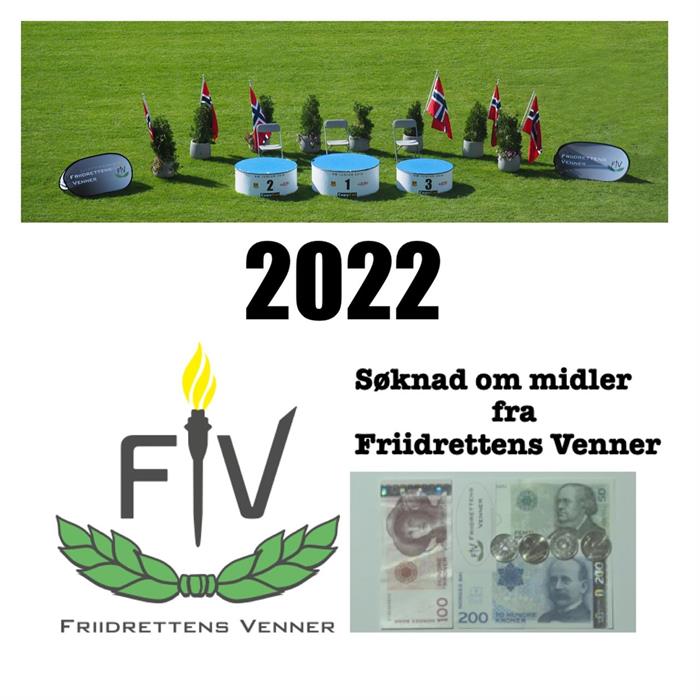 Søknad om midler fra Friidrettens Venner for 2022