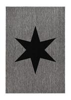 Sandhamn Star Grå/svart 160*230
