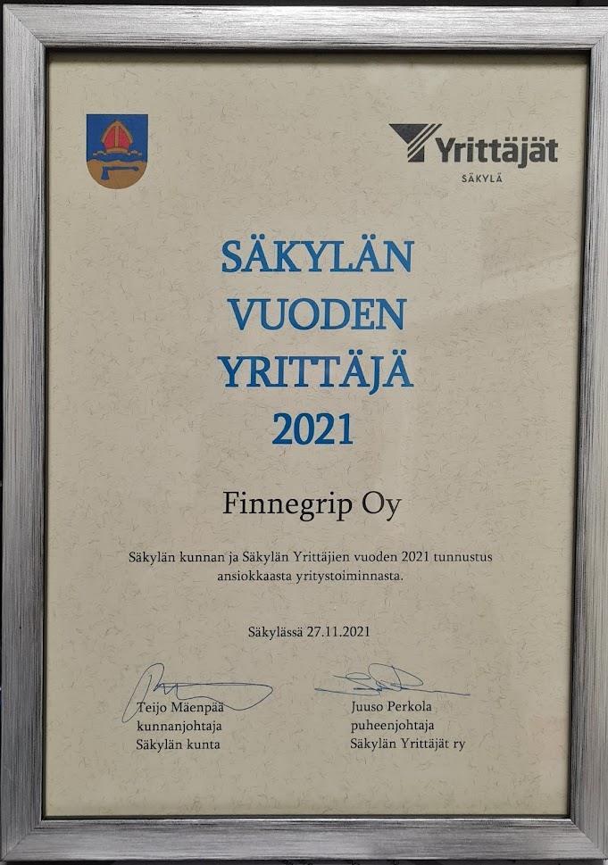 Vuoden yrittäjä Säkylässä