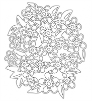 Mask 6 inches Flowers