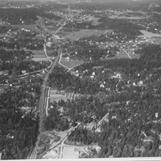 Flygfoto över Huddinge.  Flygfoto Fotograf: Ahrenbergsflyg, fotograferad - 1936