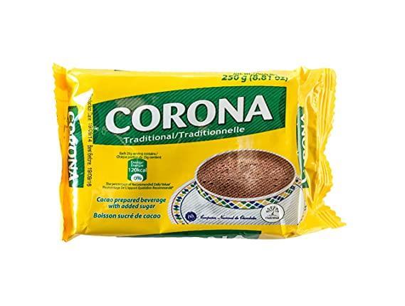Chocolate Corona con azucar