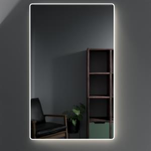 Spegel Med Väggbelysning, 90 x70 cm, Frost Edge, Varmvit LED