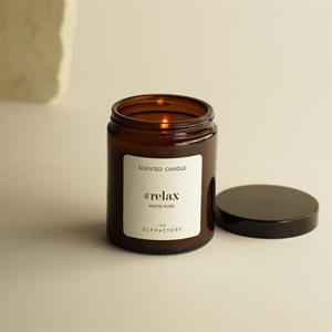 Scented Candle Jar "Relax" White Musk 135g
