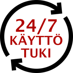 Kassakoneiden tukipalvelu tavoitettavissa 24/7