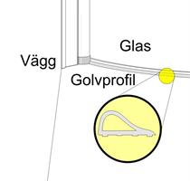 Golvprofil aluminium rak C100