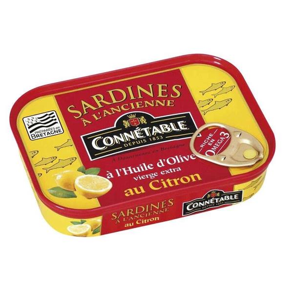 Sardiner med sitron, 115g - Connetable