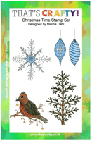 A5 Clear stamp set Christmas Time