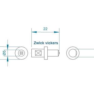 Vickers  diamant  hållare: zwick