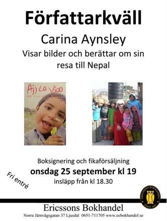 Författarkväll i Ljusdal