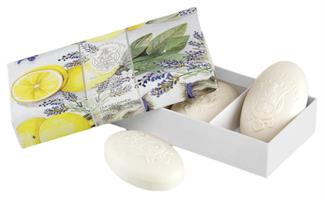 Soap Set Lemon Lavender in a box 3x150g