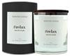 Scented Candle Black "Relax" White Musk 200g