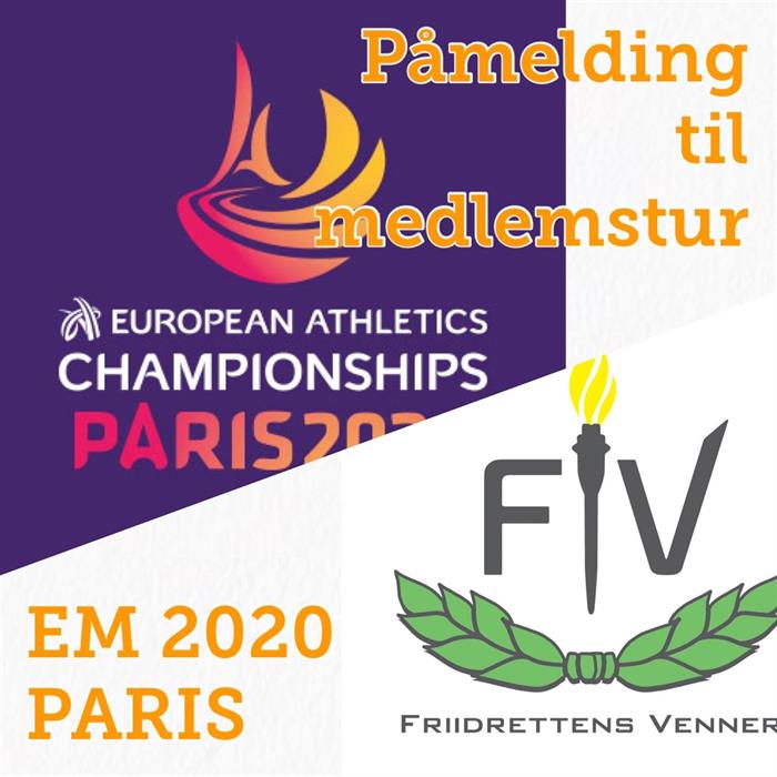 Bli med til friidretts-EM i Paris 2020!