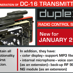 TransmitterDuplex DC-16 II. - Musta