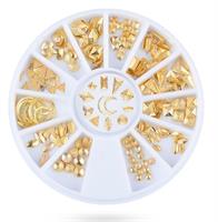 KN- WHEEL Frosted Gold Metal Deco