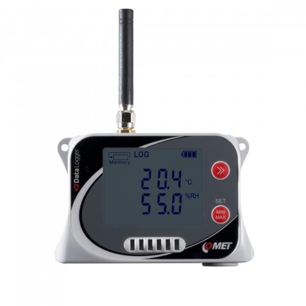 IoT/GSM Temperature + Relative Humidity datalogger, built-in GSM modem; internal sensors