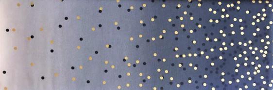 Blå metallic prikker og fargegradering