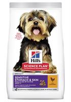 Hills Hund Adult Sen.Stomach&Skin Small&MiniChicken 1.5kg