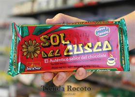 Chocolate sol del Cuzco con clavo y canela , 90g