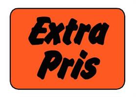 Etikett Extra Pris 50x30mm