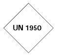 UN 1950 märkning - 250 st